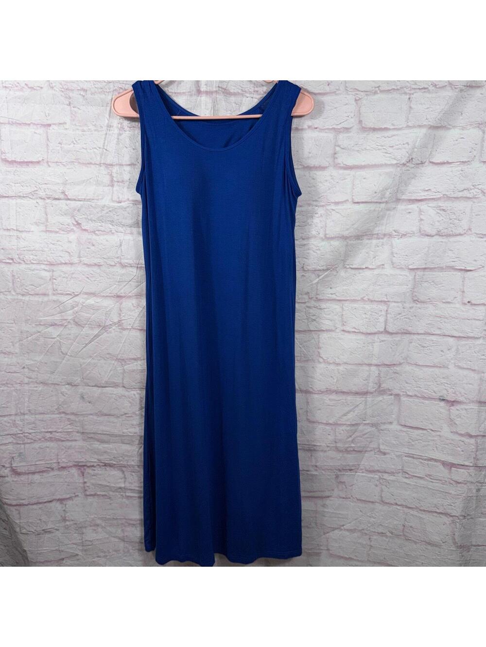 Women’s Royal Blue Sleeveless Maxi Dress Size Large